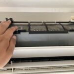 エアコンフィルター清掃
